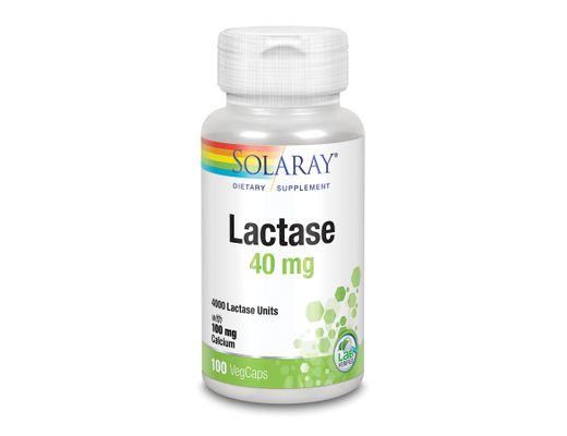 Solaray Lactase 40 mg 100 hylki