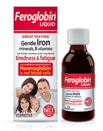 Vitabiotics Feroglobin járn fljótandi 200 ml.