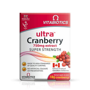 Vitabiotics Ultra Cranberry 750mg 30 töflur