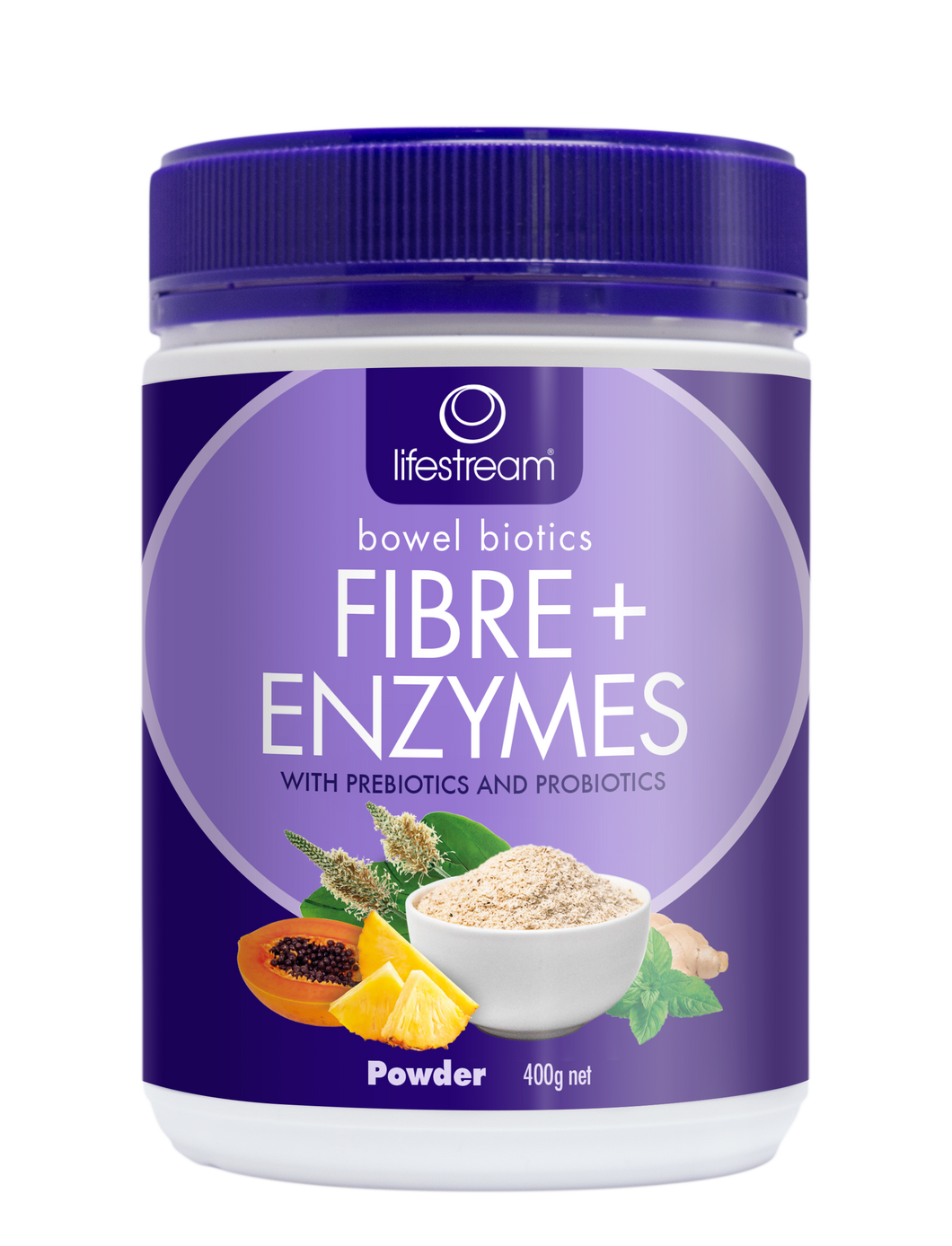 Lifestream Bowel Biotics Fibre+ Enzymes 200 g