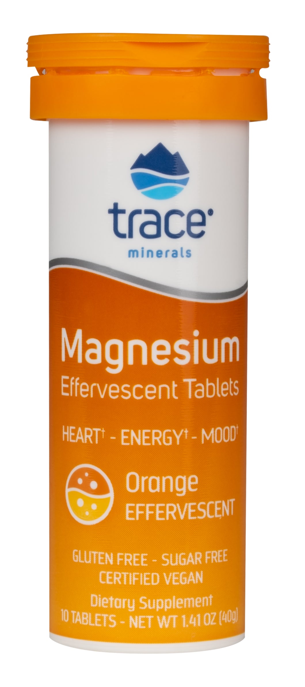 Trace Minerals-Magnesium-með appelsínubragði