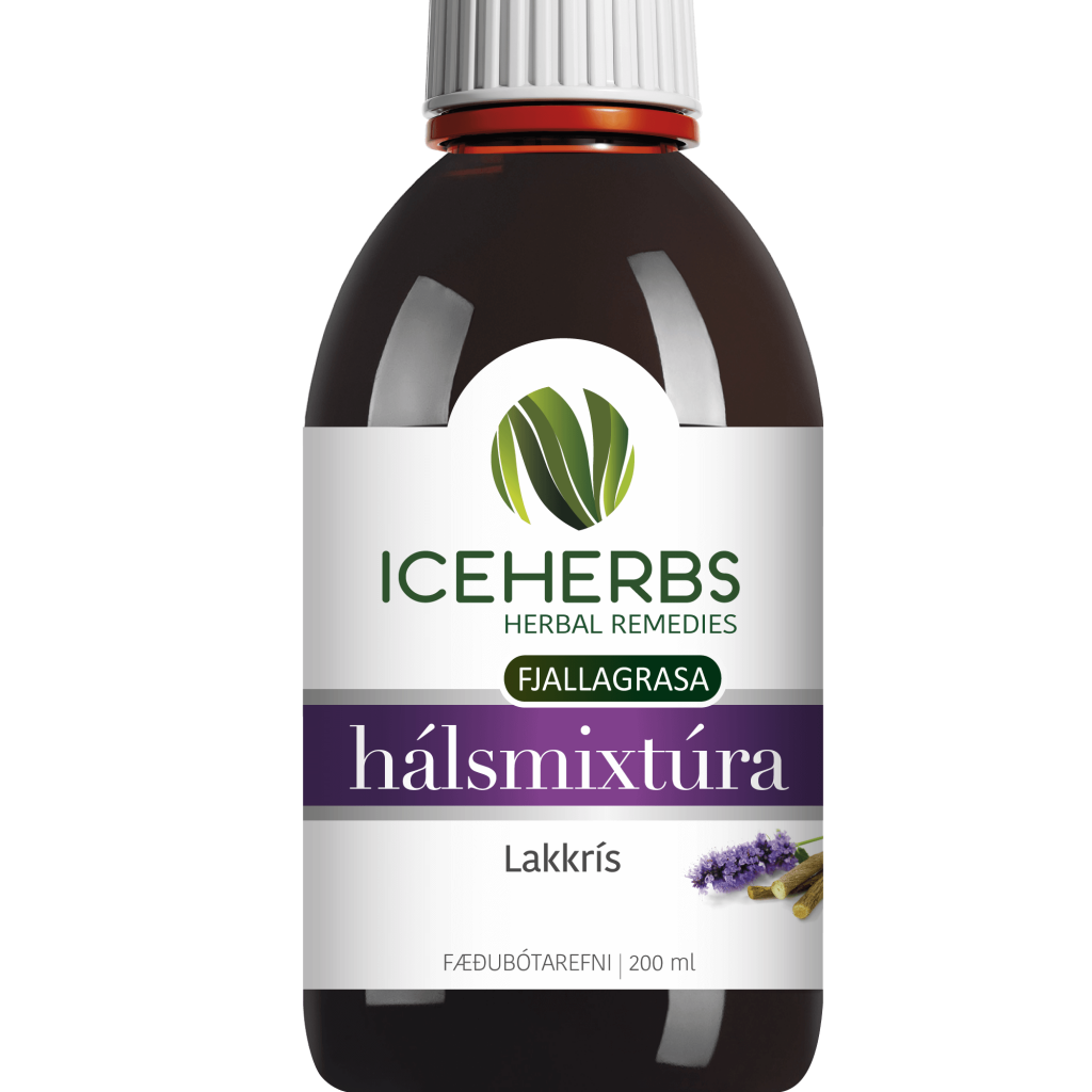 Iceherbs Hálsmixtúra lakkrís 200 ml.